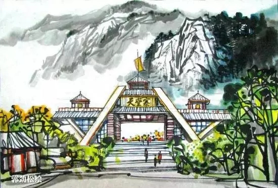 安徽风景如画！手绘版的安徽小勐拉99厅景点更美！